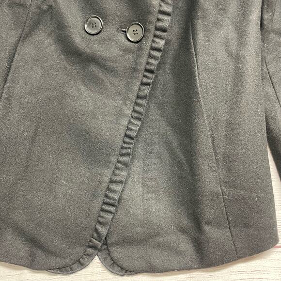 Ann Taylor Factory Black Wool Blend Peacoat Jacket Size Petite M - Picture 4 of 13